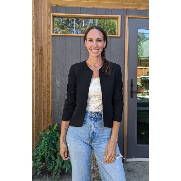 Aritzia Wilfred Exquis Jacket Blazer In Lake - Picture 4 of 10